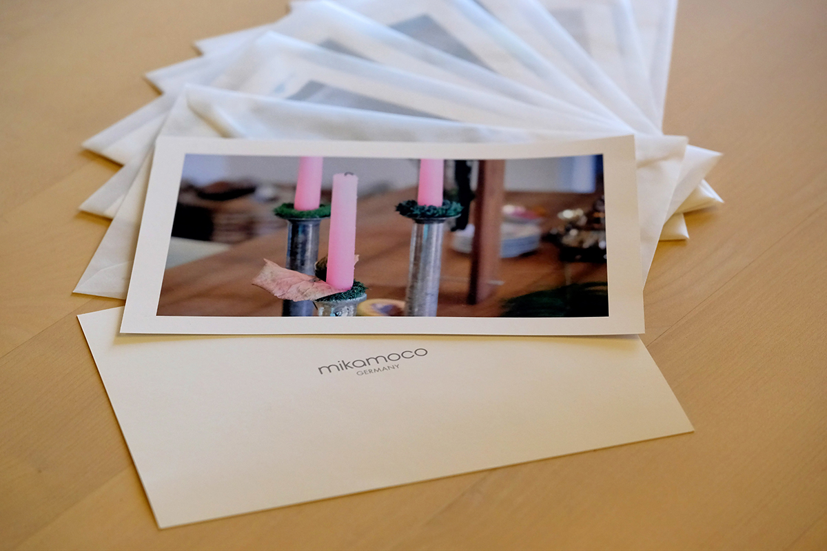 mikamoco Kunstkarten – Verpackungseinheit mit sieben Themenkarten