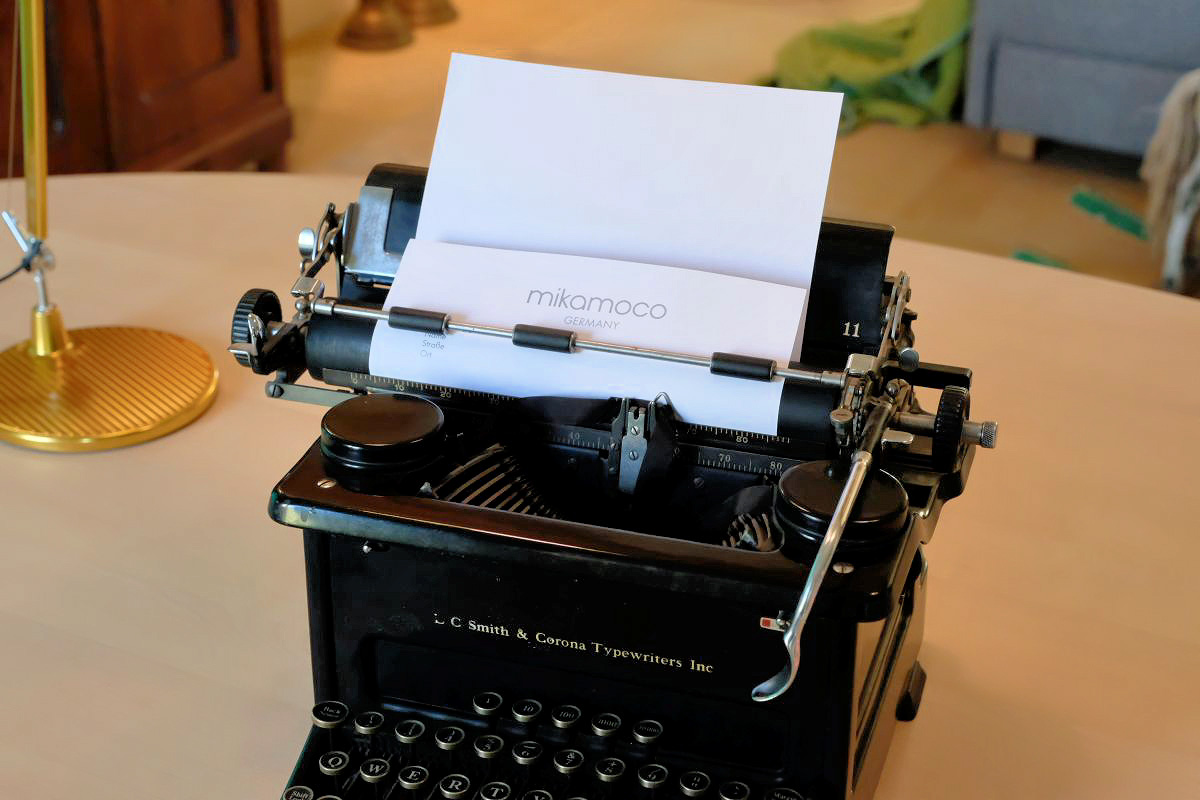 Traditionelle Handwerkskunst – Schreibmaschine